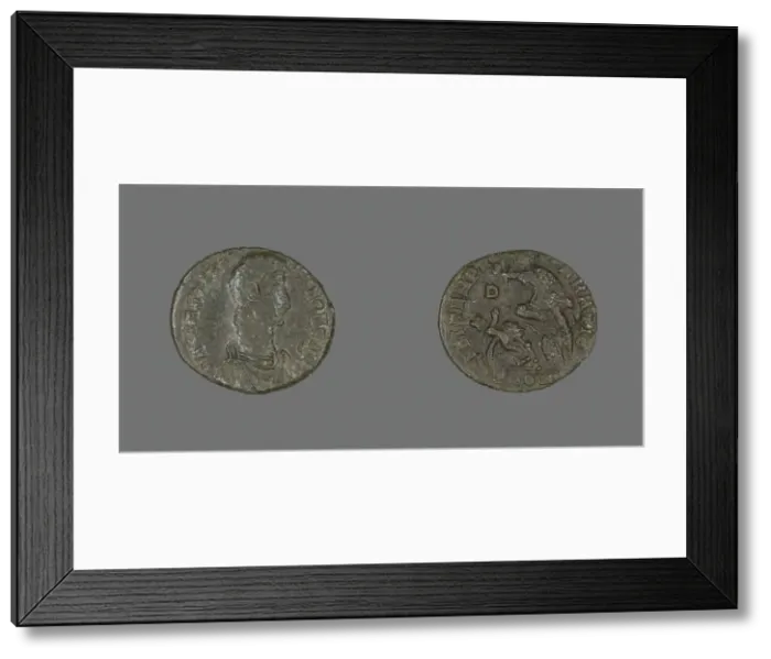 Framed Print : Coin Portraying Emperor Constantius II, 337-361. Creator: Unknown Framed Print : Coin Portraying Emperor Constantius II, 337-361. Creator: Unknown