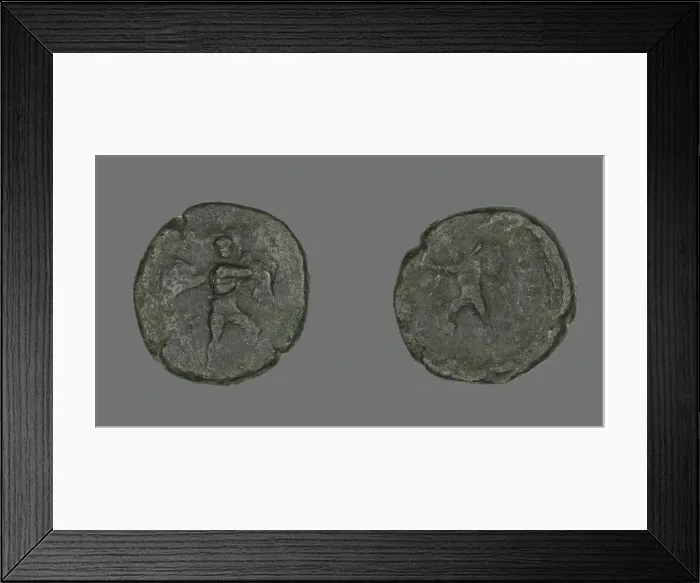 Framed Print : Coin Depicting the Catanian Brothers, 3rd-2nd century BCE. Creator: Unknown Framed Print : Coin Depicting the Catanian Brothers, 3rd-2nd century BCE. Creator: Unknown
