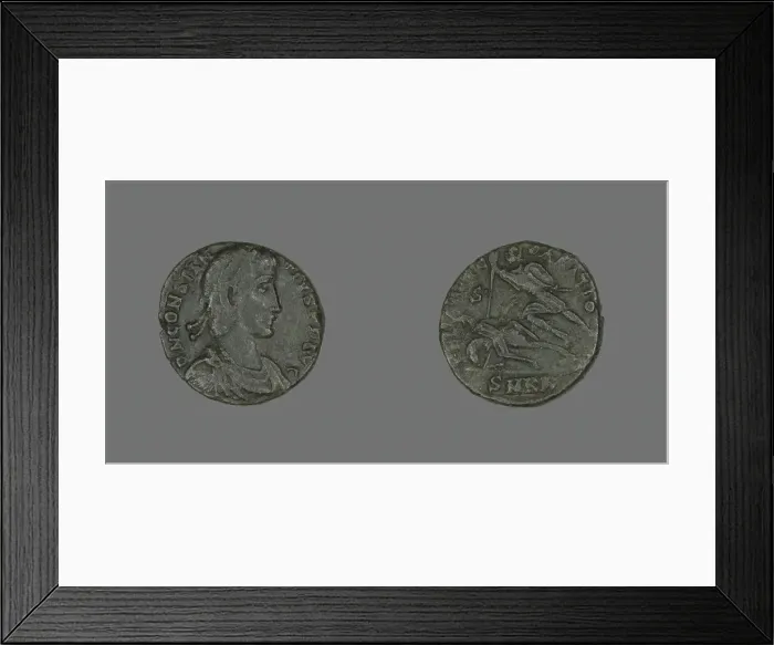 Framed Print : Coin Portraying Emperor Constantius II, 351-354. Creator: Unknown Framed Print : Coin Portraying Emperor Constantius II, 351-354. Creator: Unknown