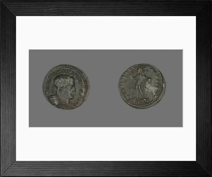 Framed Print : Coin Portraying Emperor Constantine I, 318 AD. Creator: Unknown Framed Print : Coin Portraying Emperor Constantine I, 318 AD. Creator: Unknown