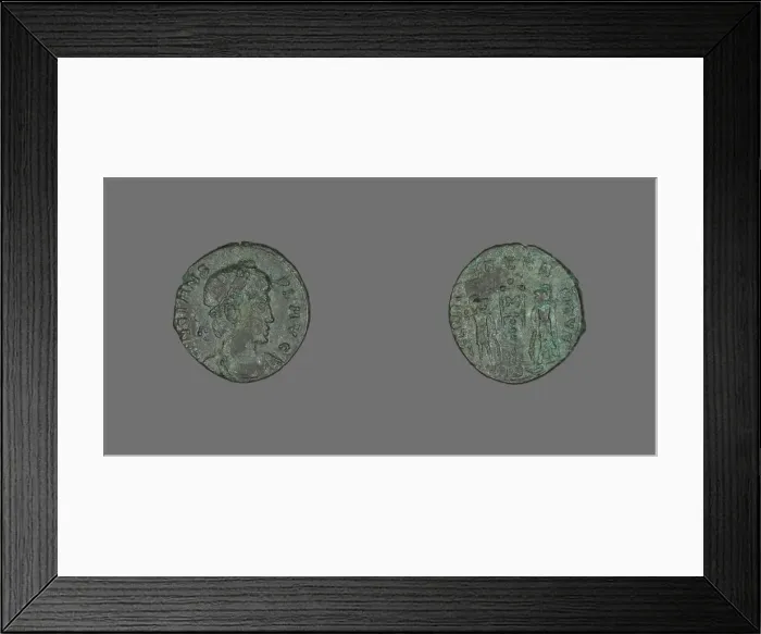 Framed Print : Coin Portraying Emperor Constans, after April 340. Creator: Unknown Framed Print : Coin Portraying Emperor Constans, after April 340. Creator: Unknown