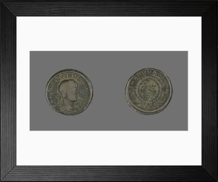 Framed Print : Coin Portraying Emperor Constantine I, 307-337 AD. Creator: Unknown Framed Print : Coin Portraying Emperor Constantine I, 307-337 AD. Creator: Unknown
