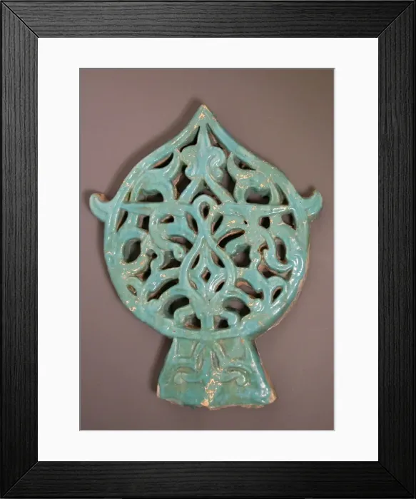 Framed Print : Ceramic Architectural Decoration, 13th century. Creator: Unknown Framed Print : Ceramic Architectural Decoration, 13th century. Creator: Unknown