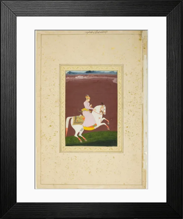 Framed Print : A Young Prince on Horseback, c. 1720 / 30. Creator: Unknown Framed Print : A Young Prince on Horseback, c. 1720 / 30. Creator: Unknown