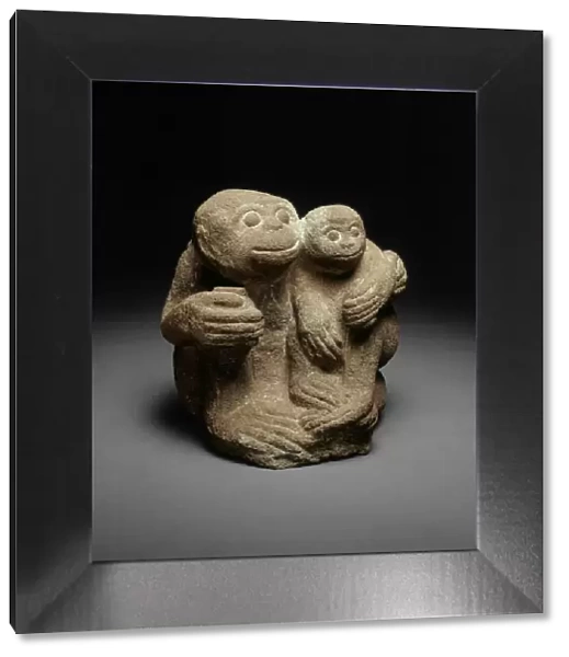 Simian Mother and Child, 13th century. Creator: Unknown