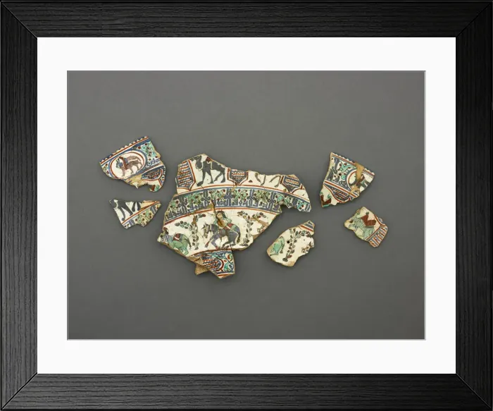 Framed Print : Plate (fragment), Late 12th / early 13th century. Creator: Unknown Framed Print : Plate (fragment), Late 12th / early 13th century. Creator: Unknown