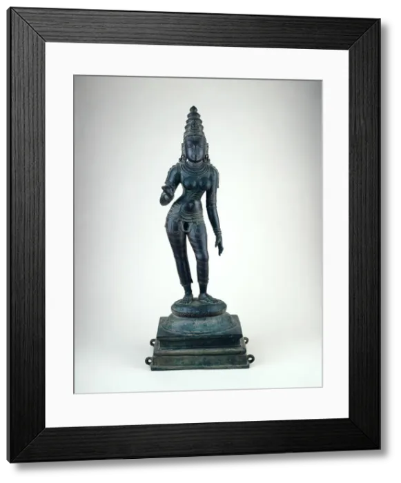 Framed Print : Goddess Uma, Consort of Shiva, Vijayanagar period, about 1500. Creator: Unknown Framed Print : Goddess Uma, Consort of Shiva, Vijayanagar period, about 1500. Creator: Unknown