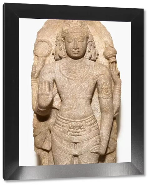Four-Armed God Brahma Standing in Frontal Posture (Samabhanga), 10th century