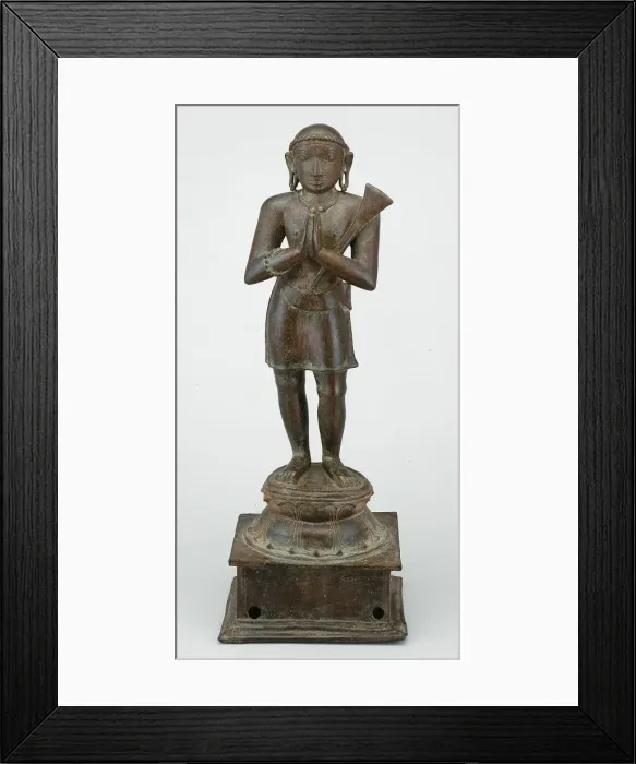 Framed Print : Shaiva Saint Appar, Holding a Spade, 14th century. Creator: Unknown Framed Print : Shaiva Saint Appar, Holding a Spade, 14th century. Creator: Unknown