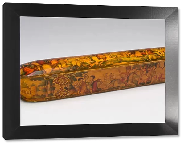 Pen box, Qajar dynasty (1796-1925), 19th century. Creator: Unknown