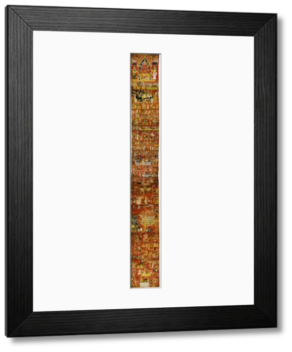 Framed Print : A Narrative Scroll from Andhra Pradesh, c. 1875. Creator: Unknown Framed Print : A Narrative Scroll from Andhra Pradesh, c. 1875. Creator: Unknown