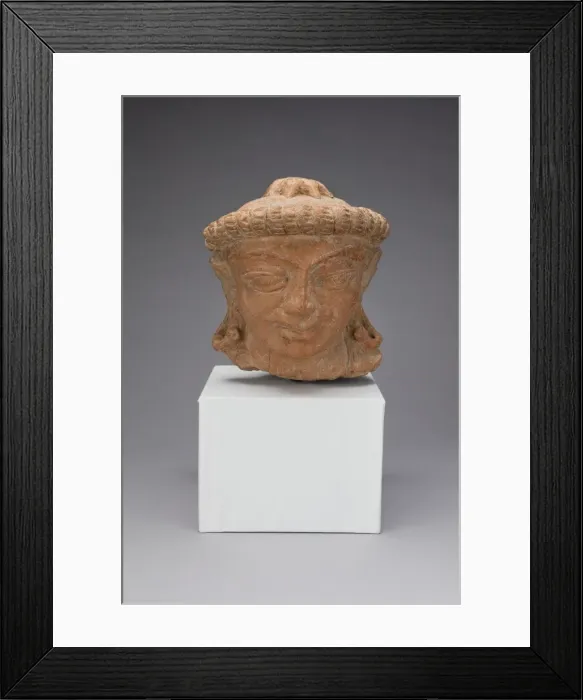 Framed Print : Male Head, 3rd / 4th century. Creator: Unknown Framed Print : Male Head, 3rd / 4th century. Creator: Unknown