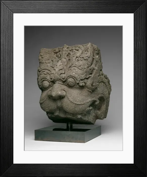 Framed Print : Lion-Headed Demon (Kala), 9th century. Creator: Unknown Framed Print : Lion-Headed Demon (Kala), 9th century. Creator: Unknown