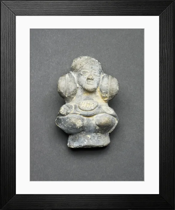 Framed Print : Bust of a Female Figurine, Mauryan period, 3rd / 2nd century B. C. Creator: Unknown Framed Print : Bust of a Female Figurine, Mauryan period, 3rd / 2nd century B. C. Creator: Unknown