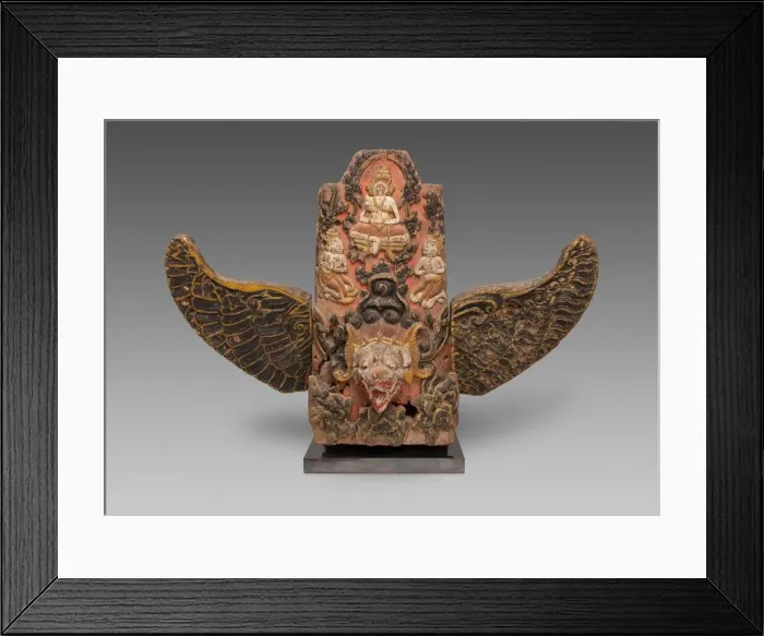 Framed Print : God Vishnu Riding His Mount, Garuda, 19th century. Creator: Unknown Framed Print : God Vishnu Riding His Mount, Garuda, 19th century. Creator: Unknown