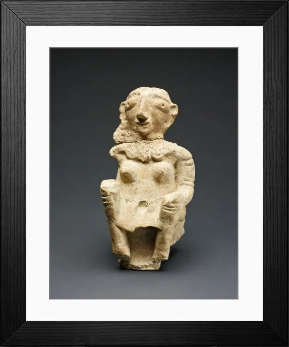 Framed Print : Seated Mother Goddess, 1st century. Creator: Unknown Framed Print : Seated Mother Goddess, 1st century. Creator: Unknown