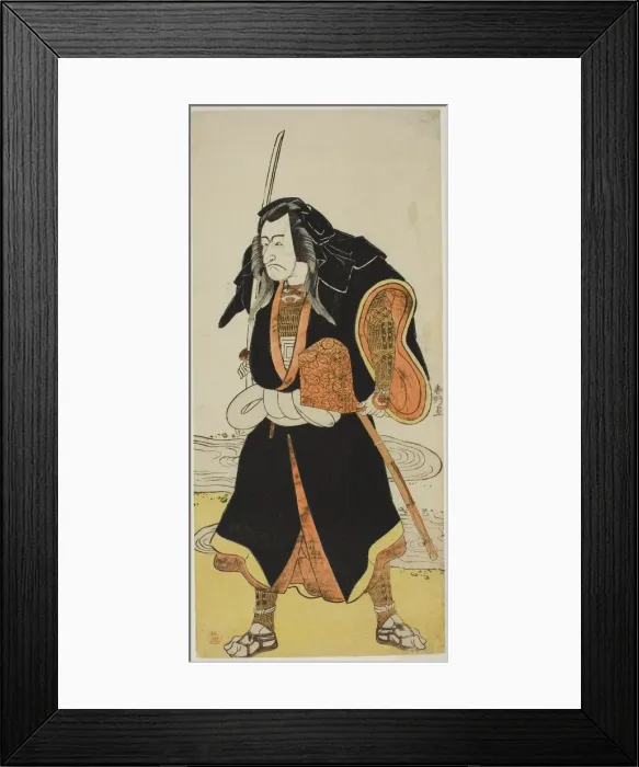 Framed Print : The Actor Ichikawa Danjuro V, Probably as Ise no Saburo Disguised as Sanjo Uemon... c. 1784. Creator: Katsukawa Shunko Framed Print : The Actor Ichikawa Danjuro V, Probably as Ise no Saburo Disguised as Sanjo Uemon... c. 1784. Creator: Katsukawa Shunko