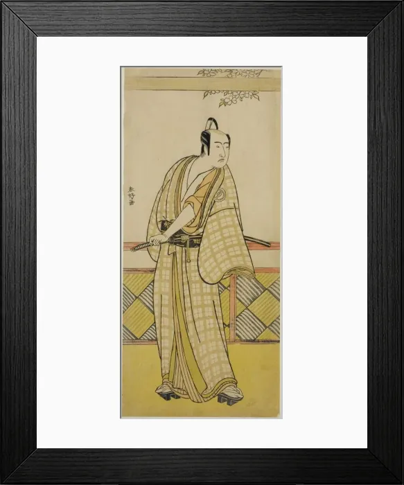 Framed Print : The Actor Sawamura Sojuro III in an Unidentified Role, late 1780s Framed Print : The Actor Sawamura Sojuro III in an Unidentified Role, late 1780s