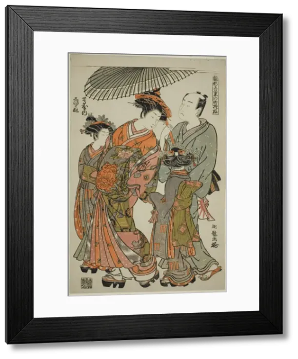 Framed Print : Shioginu of the Tsutaya, from the series Models for Fashion: New Designs as Fresh Framed Print : Shioginu of the Tsutaya, from the series Models for Fashion: New Designs as Fresh