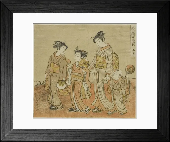 Framed Print : The Seventh Month (Fumizuki), from the series Fashionable Twelve Months... c Framed Print : The Seventh Month (Fumizuki), from the series Fashionable Twelve Months... c