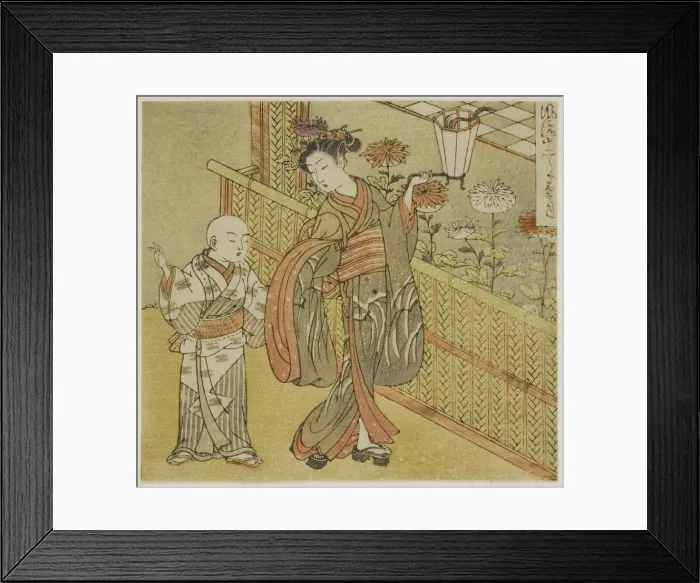 Framed Print : The Ninth Month (Kikuzuki), from the series Fashionable Twelve Months (Furyu... c Framed Print : The Ninth Month (Kikuzuki), from the series Fashionable Twelve Months (Furyu... c