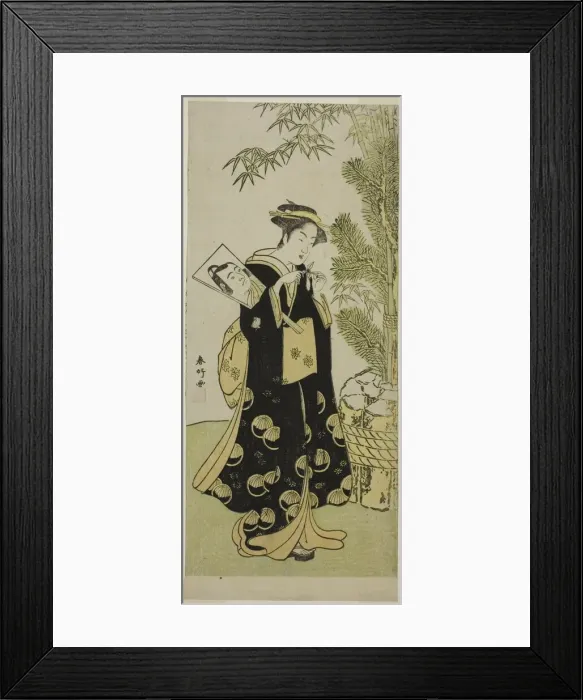 Framed Print : The Actor Segawa Kikunojo III as Otora in the Play Ume-goyomi Akebono Soga... c. 1780 Framed Print : The Actor Segawa Kikunojo III as Otora in the Play Ume-goyomi Akebono Soga... c. 1780