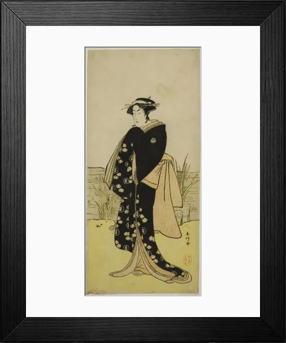 Framed Print : The Actor Segawa Kikunojo III as Oshichi in the Play Junshoku Edo Murasaki, Performed Framed Print : The Actor Segawa Kikunojo III as Oshichi in the Play Junshoku Edo Murasaki, Performed