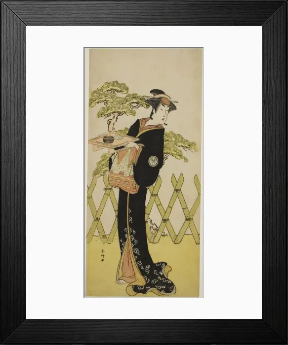 Framed Print : The Actor Segawa Tomisaburo II as Lady Masago (Masago Gozen) (?) in the Play Genji... c Framed Print : The Actor Segawa Tomisaburo II as Lady Masago (Masago Gozen) (?) in the Play Genji... c