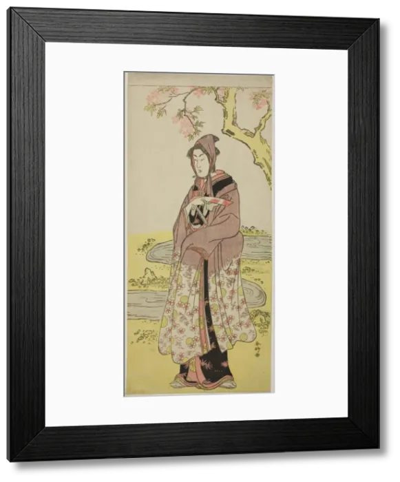 Framed Print : The Actor Segawa Kikunojo III as Kumenosuke in the Play Keisei Natori Soga, Performed Framed Print : The Actor Segawa Kikunojo III as Kumenosuke in the Play Keisei Natori Soga, Performed