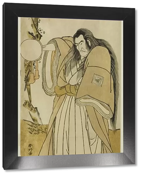 The Actor Ichikawa Danzo IV as Shutokuin in the Play Tokimekuya O-Edo no Hatsuyuki... c. 1780. Creator: Katsukawa Shunko