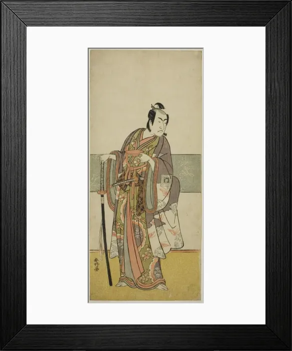 Framed Print : The Actor Ichikawa Monnosuke II in an Unidentified Role, c. 1778. Creator: Katsukawa Shunko Framed Print : The Actor Ichikawa Monnosuke II in an Unidentified Role, c. 1778. Creator: Katsukawa Shunko