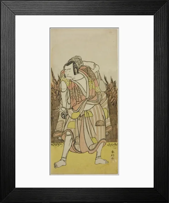 Framed Print : The Actor Nakamura Nakazo I as Hachiman Taro Yoshiie (?) in the Play Oshu Adachi ga... c Framed Print : The Actor Nakamura Nakazo I as Hachiman Taro Yoshiie (?) in the Play Oshu Adachi ga... c