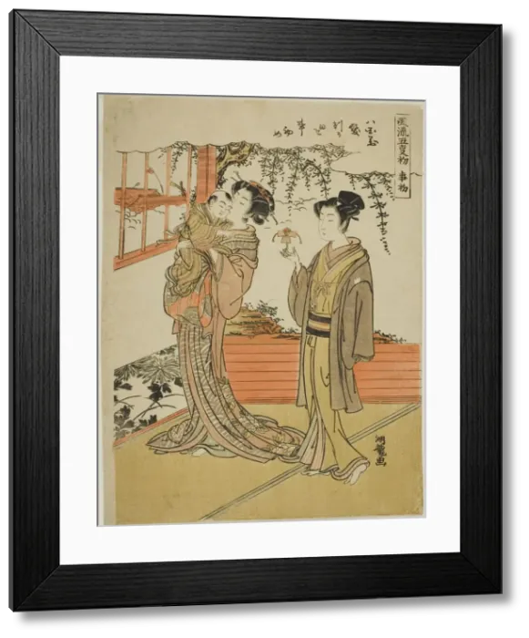 Framed Print : The Day of Starting (Kotohajime), from the series The Fashionable Five Days of Framed Print : The Day of Starting (Kotohajime), from the series The Fashionable Five Days of