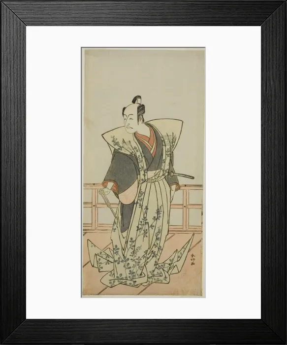 Framed Print : The Actor Ichikawa Danjuro V in an Unidentified Role, c. 1776. Creator: Katsukawa Shunko Framed Print : The Actor Ichikawa Danjuro V in an Unidentified Role, c. 1776. Creator: Katsukawa Shunko