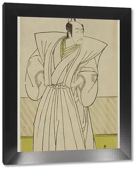 The Actor Ichikawa Danjuro V as Enya Hangan (?) in the Play Kanadehon Chushin Nagori... c. 1780. Creator: Katsukawa Shunko