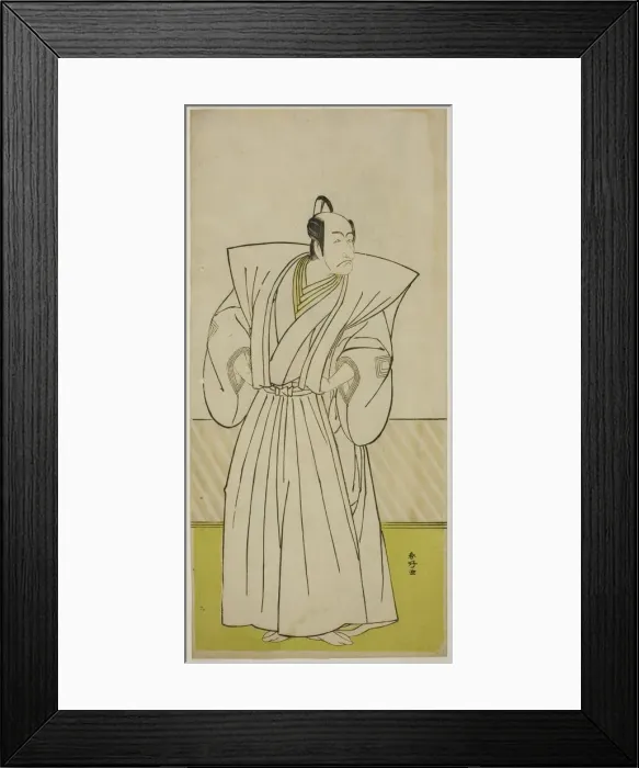 Framed Print : The Actor Ichikawa Danjuro V as Enya Hangan (?) in the Play Kanadehon Chushin Nagori... c. 1780. Creator: Katsukawa Shunko Framed Print : The Actor Ichikawa Danjuro V as Enya Hangan (?) in the Play Kanadehon Chushin Nagori... c. 1780. Creator: Katsukawa Shunko