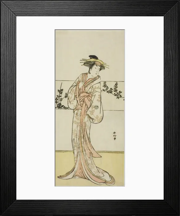 Framed Print : The Actor Segawa Kikunojo III, Possibly as the Courtesan Kojoro of Hakata, in the Play Framed Print : The Actor Segawa Kikunojo III, Possibly as the Courtesan Kojoro of Hakata, in the Play