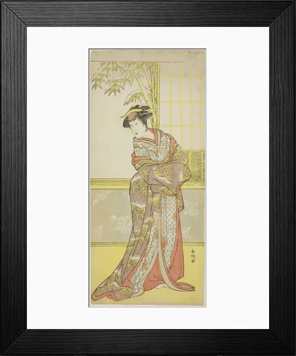 Framed Print : The Actor Sanogawa Ichimatsu III in a Female Role, Possibly Masago Gozen in the Play Framed Print : The Actor Sanogawa Ichimatsu III in a Female Role, Possibly Masago Gozen in the Play