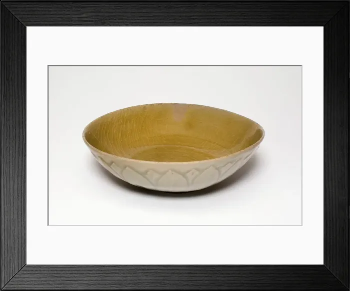 Framed Print : Bowl with Lotus Design, Korea, Goryeo dynasty (918-1392). Creator: Unknown Framed Print : Bowl with Lotus Design, Korea, Goryeo dynasty (918-1392). Creator: Unknown