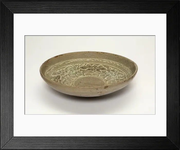 Framed Print : Low Bowl, Korea, Goryeo dynasty (918-1392), 14th century. Creator: Unknown Framed Print : Low Bowl, Korea, Goryeo dynasty (918-1392), 14th century. Creator: Unknown