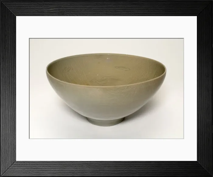 Framed Print : Bowl with Phoenix, Korea, Goryeo dynasty (918-1392), early 12th century. Creator: Unknown Framed Print : Bowl with Phoenix, Korea, Goryeo dynasty (918-1392), early 12th century. Creator: Unknown