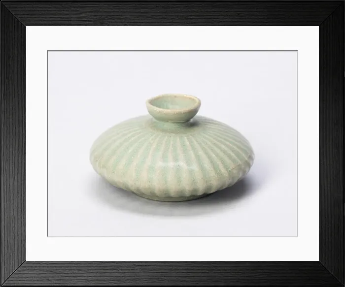Framed Print : Lobed Oil Bottle, South Korea, Goryeo dynasty (918-1392), early / mid 12th century Framed Print : Lobed Oil Bottle, South Korea, Goryeo dynasty (918-1392), early / mid 12th century