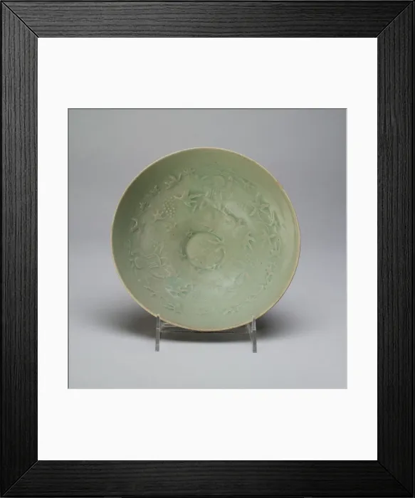 Framed Print : Bowl with Chidren Playing amid Hibiscus and Grapes, Korea, Goryeo dynasty Framed Print : Bowl with Chidren Playing amid Hibiscus and Grapes, Korea, Goryeo dynasty