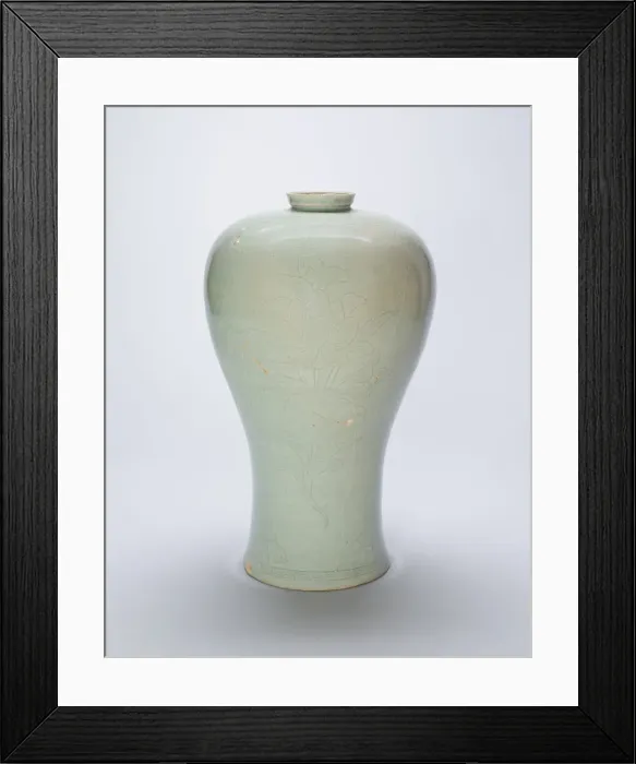 Framed Print : Baluster-Shaped Vase with Lotus Flowers, Korea, Goryeo dynasty (918-1392) Framed Print : Baluster-Shaped Vase with Lotus Flowers, Korea, Goryeo dynasty (918-1392)