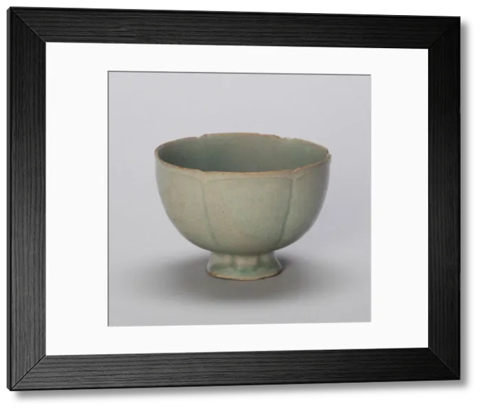 Framed Print : Lobed Cup, South Korea, Goryeo dynasty (918-1392), 12th century. Creator: Unknown Framed Print : Lobed Cup, South Korea, Goryeo dynasty (918-1392), 12th century. Creator: Unknown