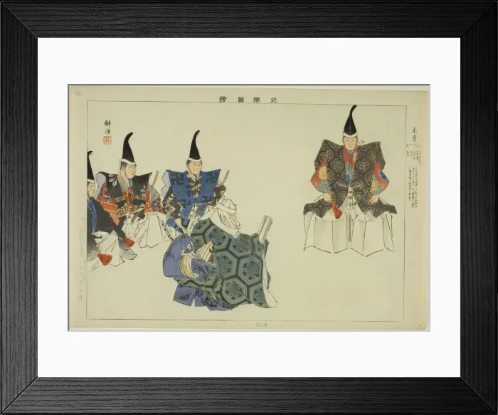 Framed Print : Kiso, from the series Pictures of No Performances (Nogaku Zue), 1898. Creator: Kogyo Tsukioka. Kiso, from the series Pictures of No Performances (Nogaku Zue), 1898. Creator: Kogyo Tsukioka Framed Print : Kiso, from the series Pictures of No Performances (Nogaku Zue), 1898. Creator: Kogyo Tsukioka. Kiso, from the series Pictures of No Performances (Nogaku Zue), 1898. Creator: Kogyo Tsukioka