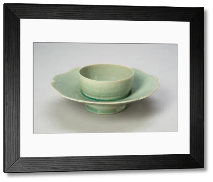 Framed Print : Cup Stand with Lobed Rim, Korea, Goryeo dynasty (918-1392), 12th century Framed Print : Cup Stand with Lobed Rim, Korea, Goryeo dynasty (918-1392), 12th century