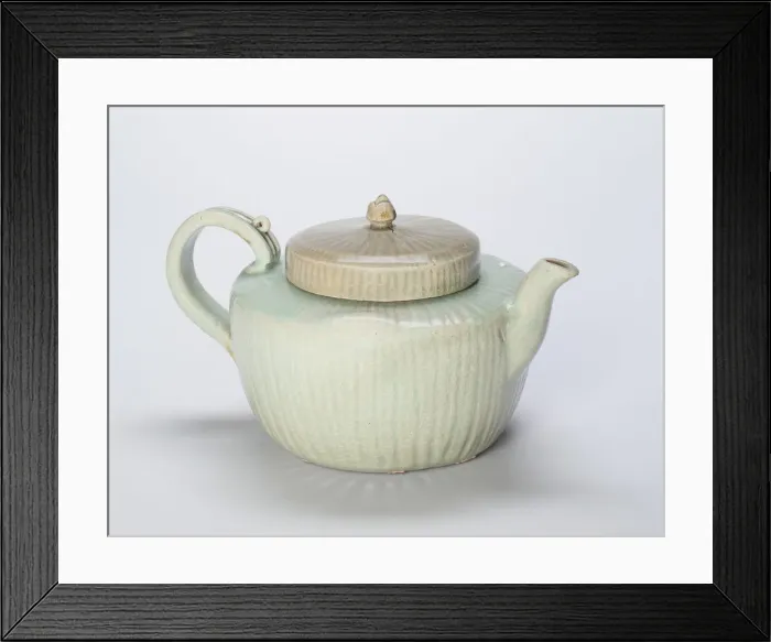Framed Print : Fluted Teapot, Korea, Goryeo dynasty (918-1392), 13th century. Creator: Unknown Framed Print : Fluted Teapot, Korea, Goryeo dynasty (918-1392), 13th century. Creator: Unknown
