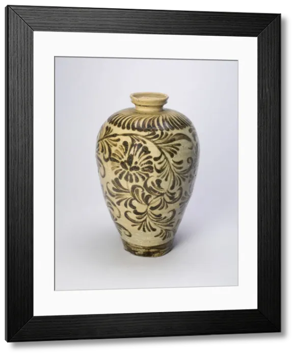 Framed Print : Vase (Maebyong) with Stylized Floral Sprays, Korea, Goryeo dynasty (918-1392) Framed Print : Vase (Maebyong) with Stylized Floral Sprays, Korea, Goryeo dynasty (918-1392)