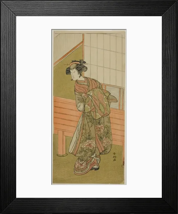 Framed Print : The Actor Segawa Kikunojo III as the Courtesan Takamura of Onoteruya (?) in the Play Framed Print : The Actor Segawa Kikunojo III as the Courtesan Takamura of Onoteruya (?) in the Play